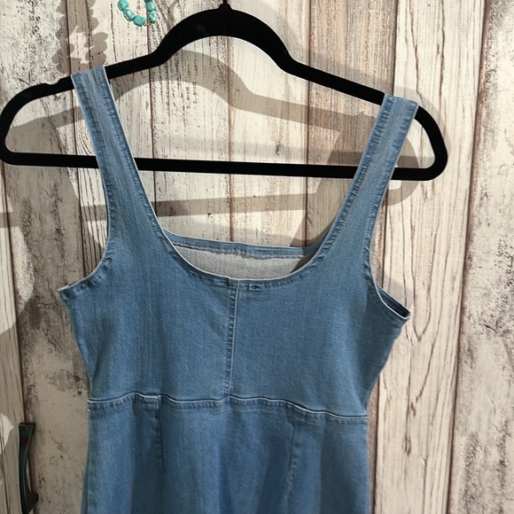 Forever 21 Cut Out Denim Mini Dress, SZ SM - Picture 3 of 3